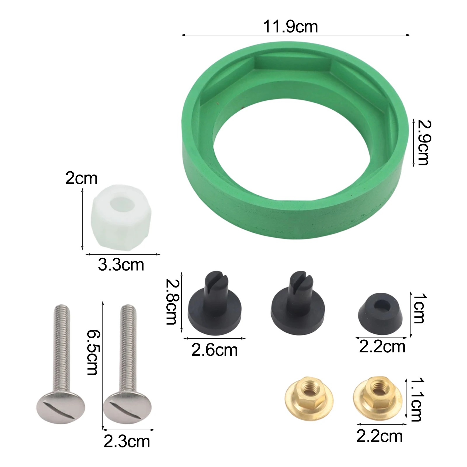 Plumbing Repair Kit Toilet Coupling Kit Home Plumbing Repair Secure Toilet Connection Parts Designed For DIY Enthusiasts