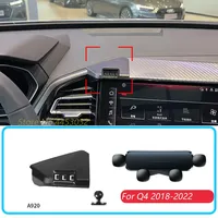 Car Phone Holder And Base For Audi Q4 2018-2022 Gravity Stand Mount Support Horizontal GPS Mobile Bracket Accessories