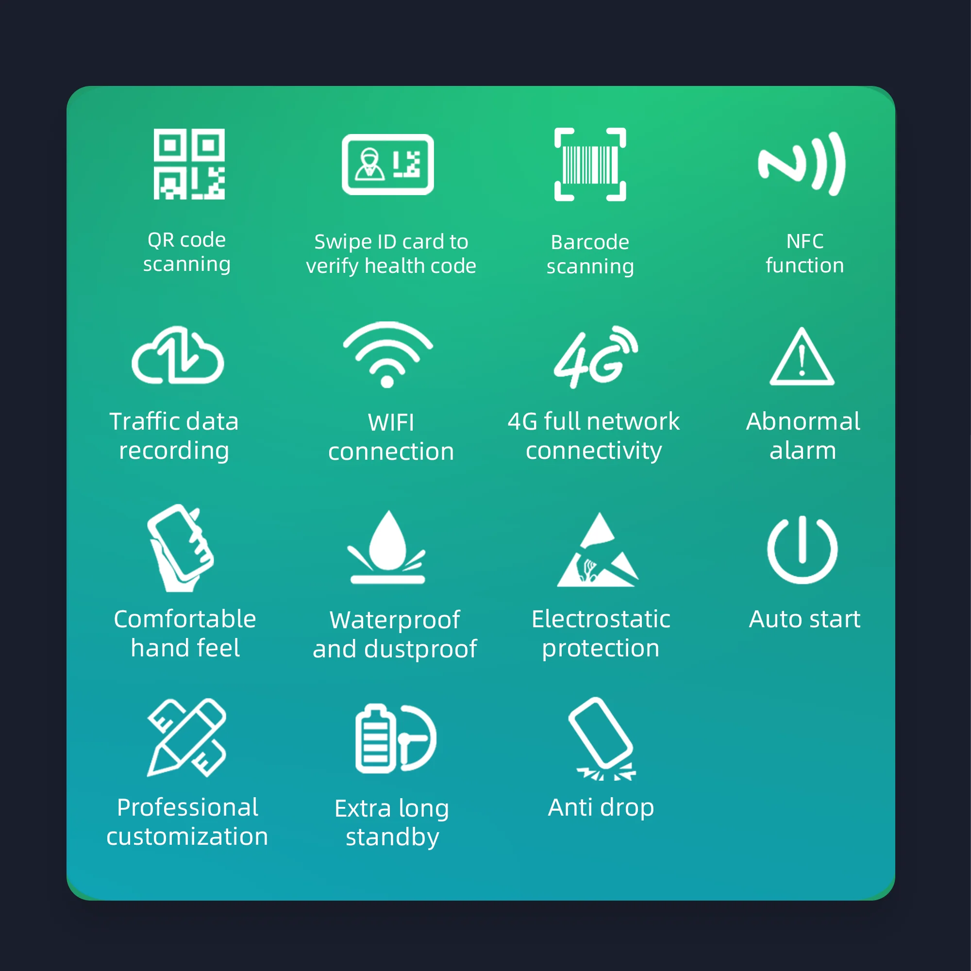 Cámara de escaneo OEM R350 resistente PDA Honeywell, pantalla de 4 pulgadas, batería de 4000mAh, Android 9, 1D, 2D, Nano SIM, PDAs industriales