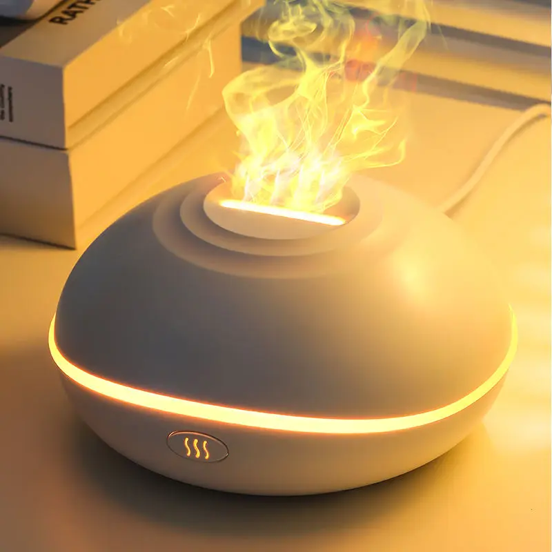 Smart Home Appliance Simulated Flame Humidifier Gradient Atmospheric Light Car Diffuser Fine Atomizing Air Purifier