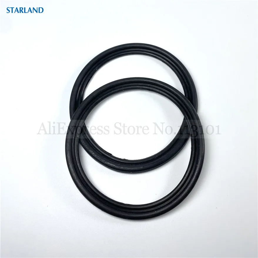 2 جوانات سوداء كبيرة أجزاء جديدة حلقات مشتركة مزدوجة الطبقات ملحقات جديدة لآلات الآيس كريم الناعمة BX/BJ