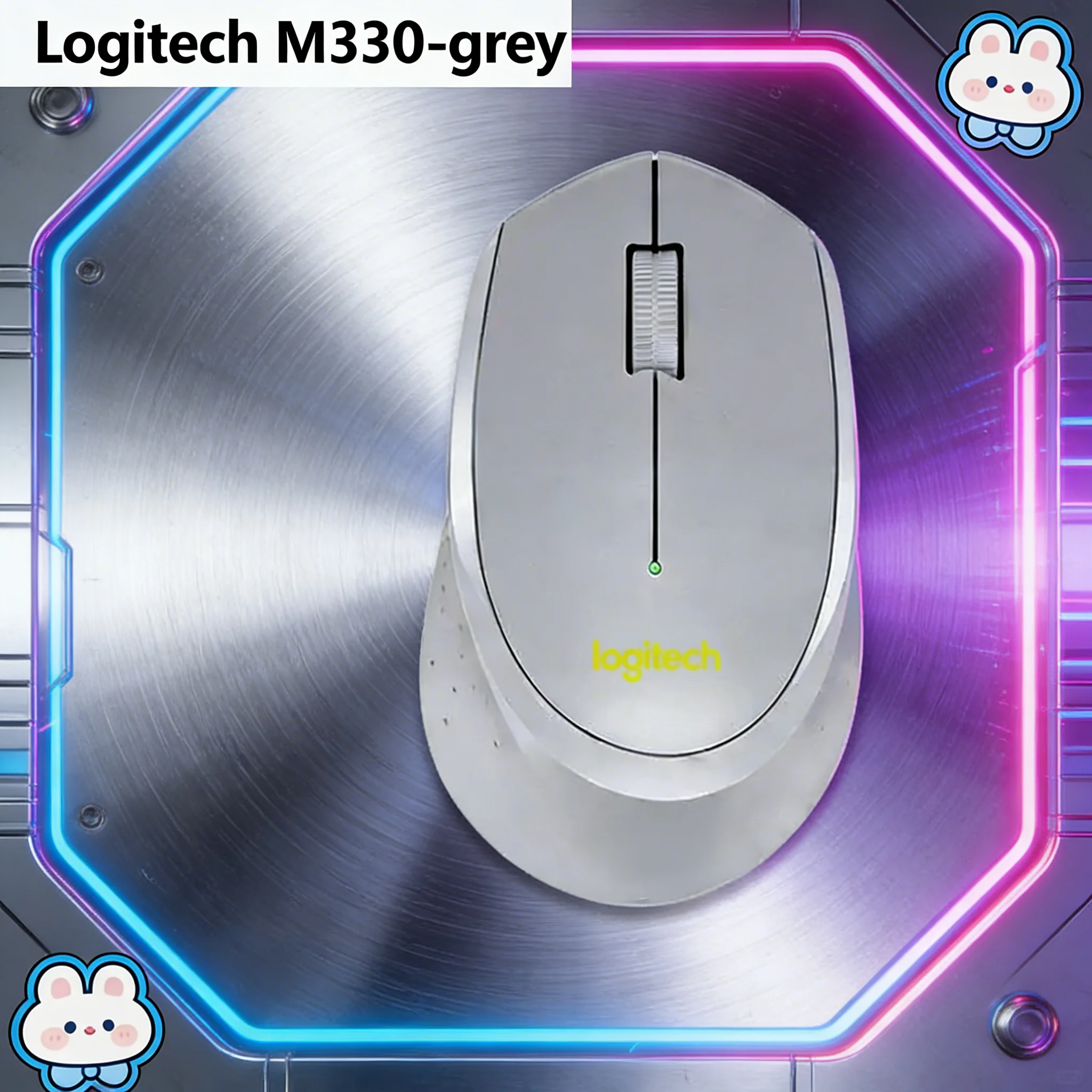 

Logitech M330 Wireless Gaming Mouse, High Precision, Long Battery Life, dual-mode, Silent Ergonomic Lightweight + M750/M280/M185