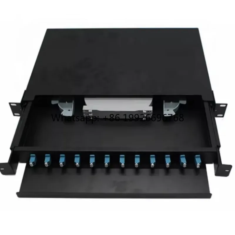19-Inch 1U ODF Optical Distribution Terminal Box 24-Port SC/APC LC/APC Fiber Optic Patch Panel for 4G/3G Networks