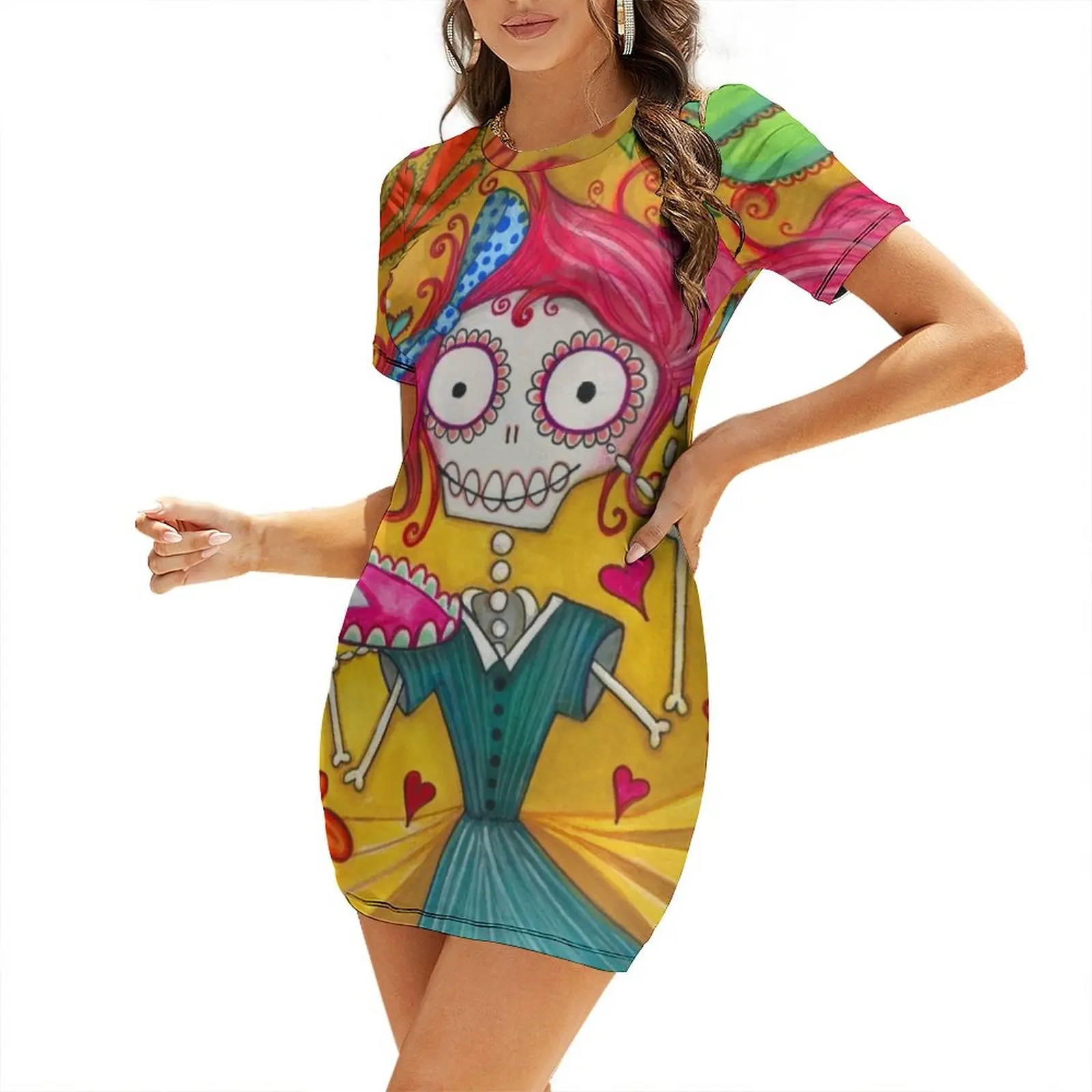 

Love Potion Number Nine Short-Sleeved Dress Woman fashion evening dresses women dresses for woman Dress