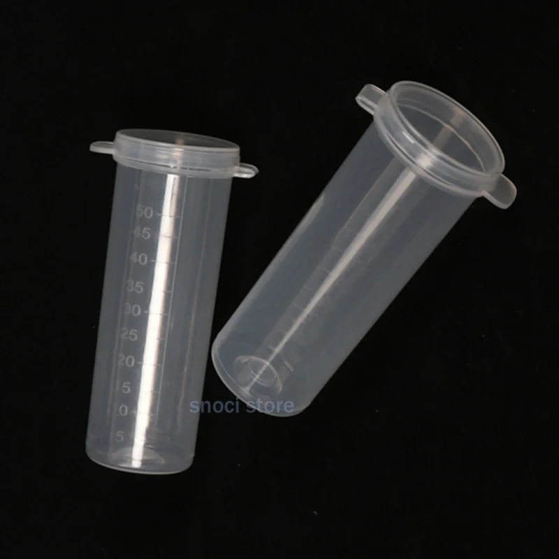 Zentrifugierrohr 50 ml mit Schnappverschluss, flachem Boden, EP-Röhrchen, Probenbehälter, Probenröhrchen, Laborbedarf – Detail 7