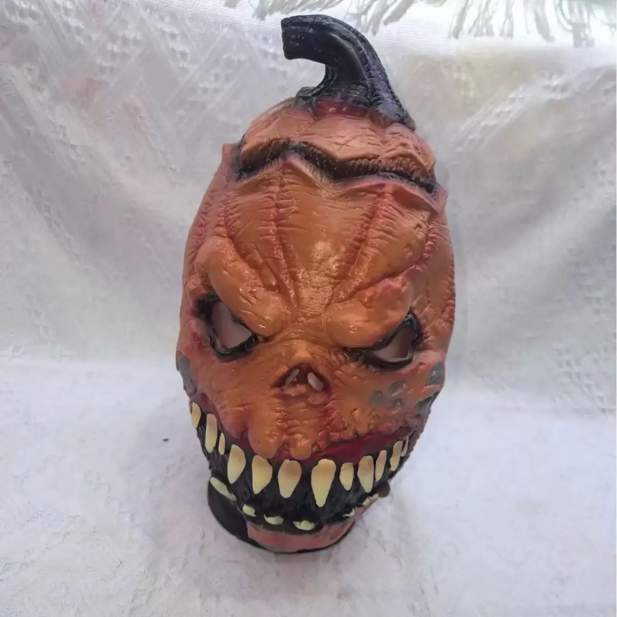 Cicatrici Maschere per la testa di zucca Novità di Halloween Festa di cosplay Spaventoso Pumpkin Killer Costume Copricapo Casa stregata Scherzo Puntelli