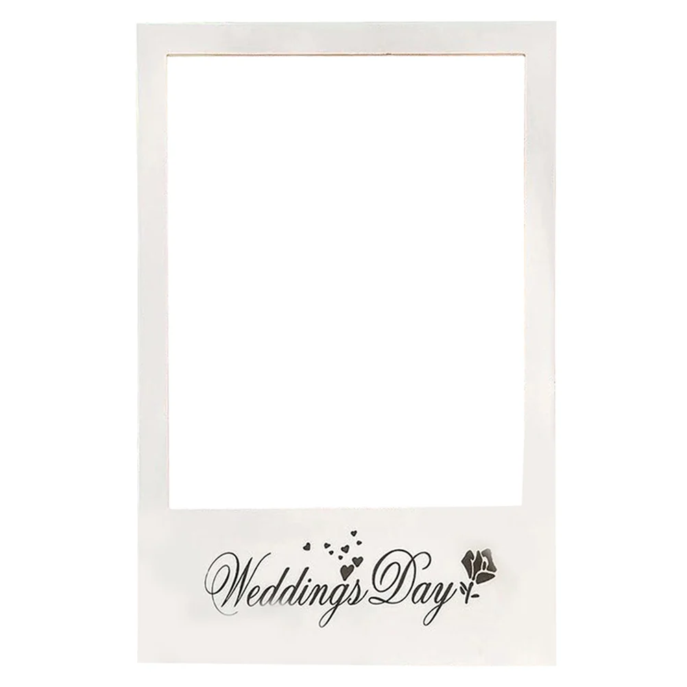

3 Pcs Picture Frame Prop Football Party Supplies Photo Props Wedding Bride Gifts