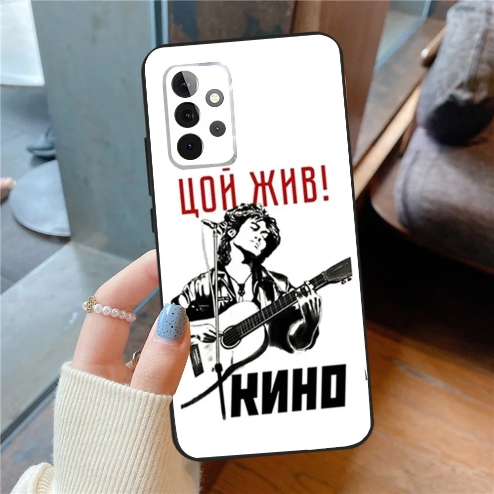 V-Viktor Tsoi Phone Case For SamsungS24,23,22,21,S20 ,Pro10,S30Plus,S9,20lite Ultra Black Cover