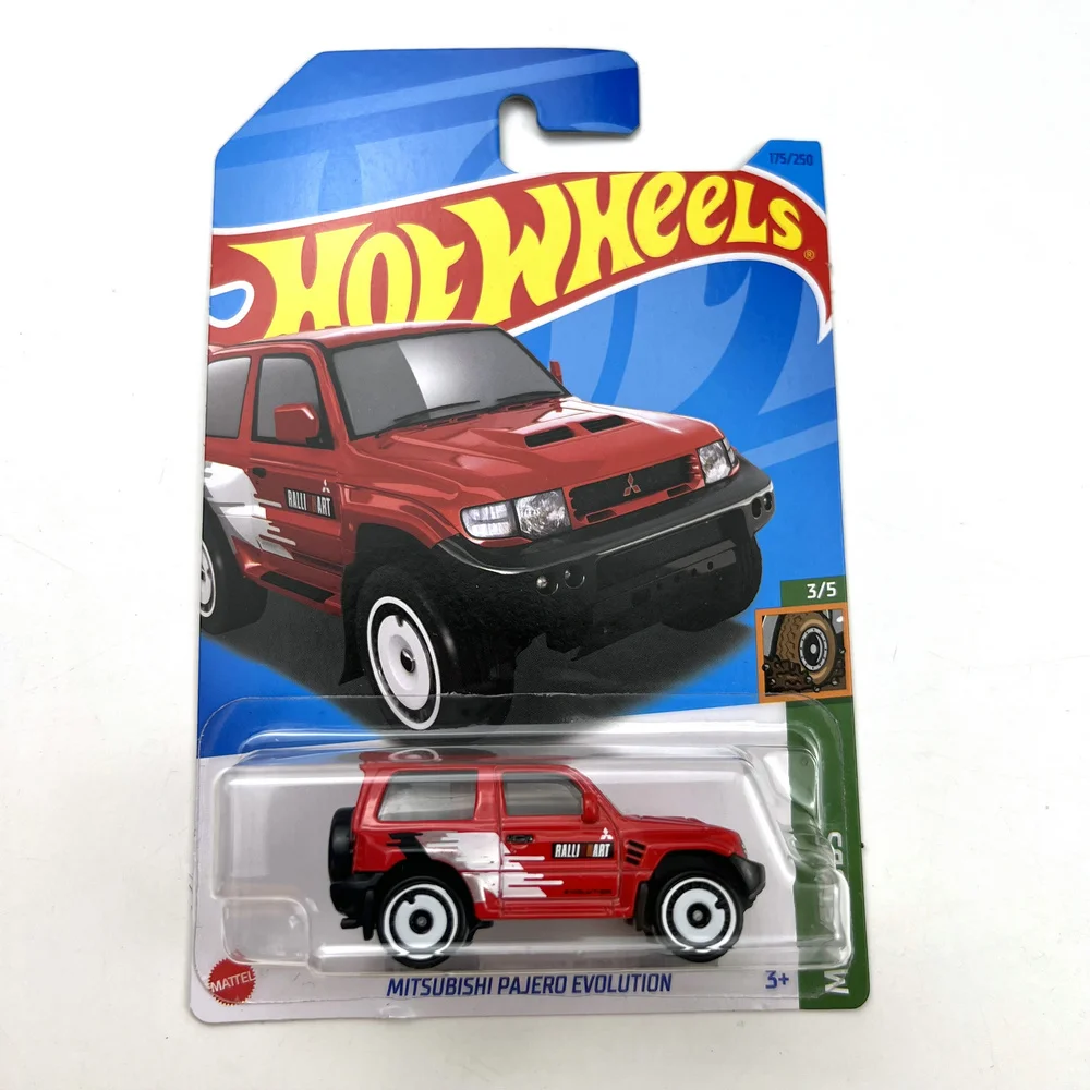 

2023-175 Hot Wheels Cars MITSUBISHI PAJERO EVOLUTION 1/64 Металлическая литая под давлением модель Коллекция игрушечных транспортных средств