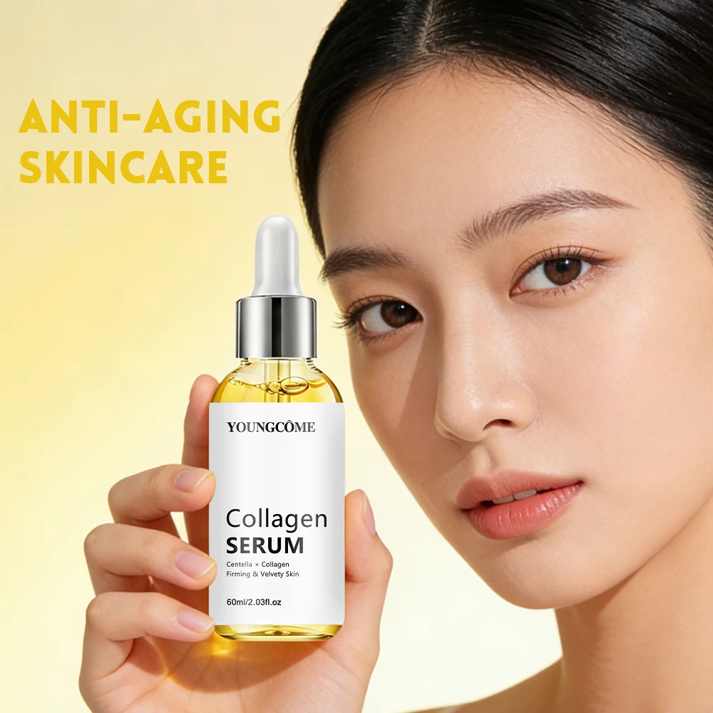 Collagen Serum Centella Asiatica Extract Lightweight Hydrating  for Daily Skincare Nourishing Facial Serum with Hyaluronic Acid
