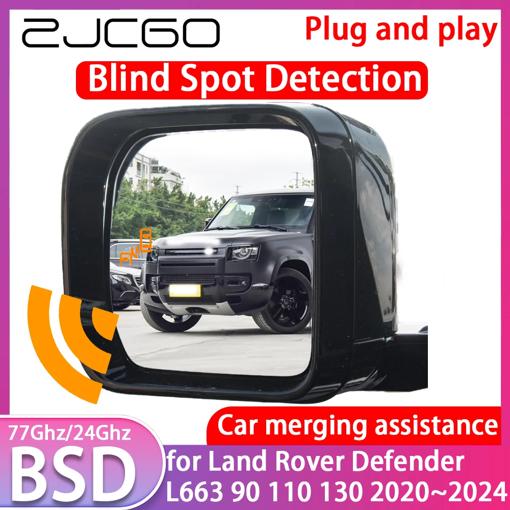 ZJCGO for Land Rover Defender L663 90 110 130 Blind Spot Detection Car BSD BSA BSM System Driving Warning Radar Alert Mirror