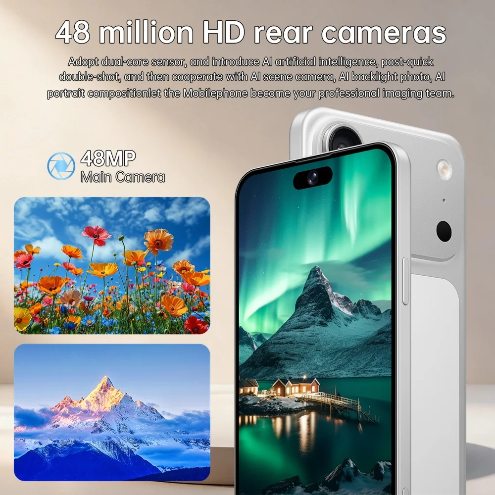 K-Touch A17 Pro Max Mobile Phones Smartphone Android 15 Cell Phone 7.3 Inch 22G+2TB 16+48MP Camera 5G Dual Sim 7800mAh Fingerprint Unlocked Global Version Cellphones