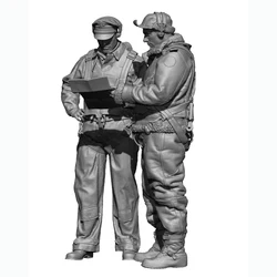 Resin soldier 1/35 MODERN Pilot & Crew soldier Model Unassambled Unpainted Figure Building Kit