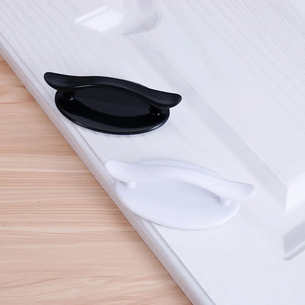 4 Pcs Gold Knobs Peel and Stick Cabinet Self Handle on Handles Adhesive Fridge Black Hidden Drawer Pull Pulls