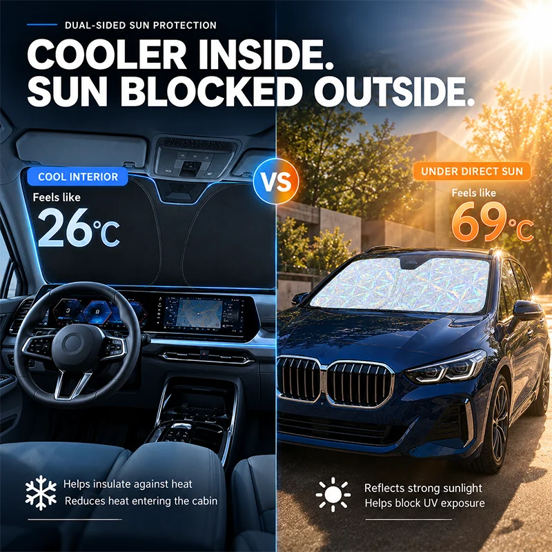 For Suzuki Fronx 2023–2026 2025 2024 Car Windshield Sunshade Foldable Front Window Sun Shade UV Protection Heat Insulation Cover