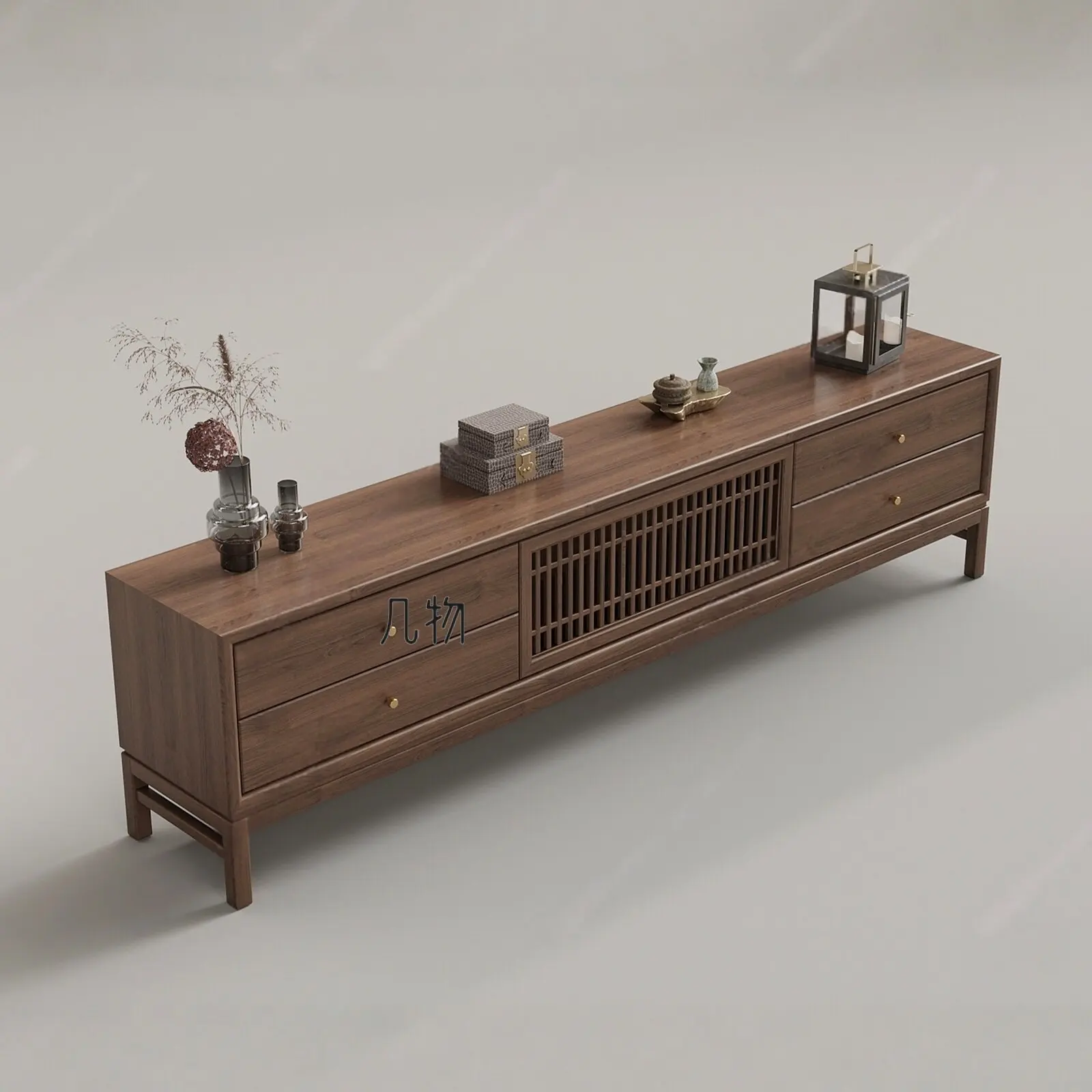 LH TV cabinet Living room antique combination new Chinese furniture TV cabinet