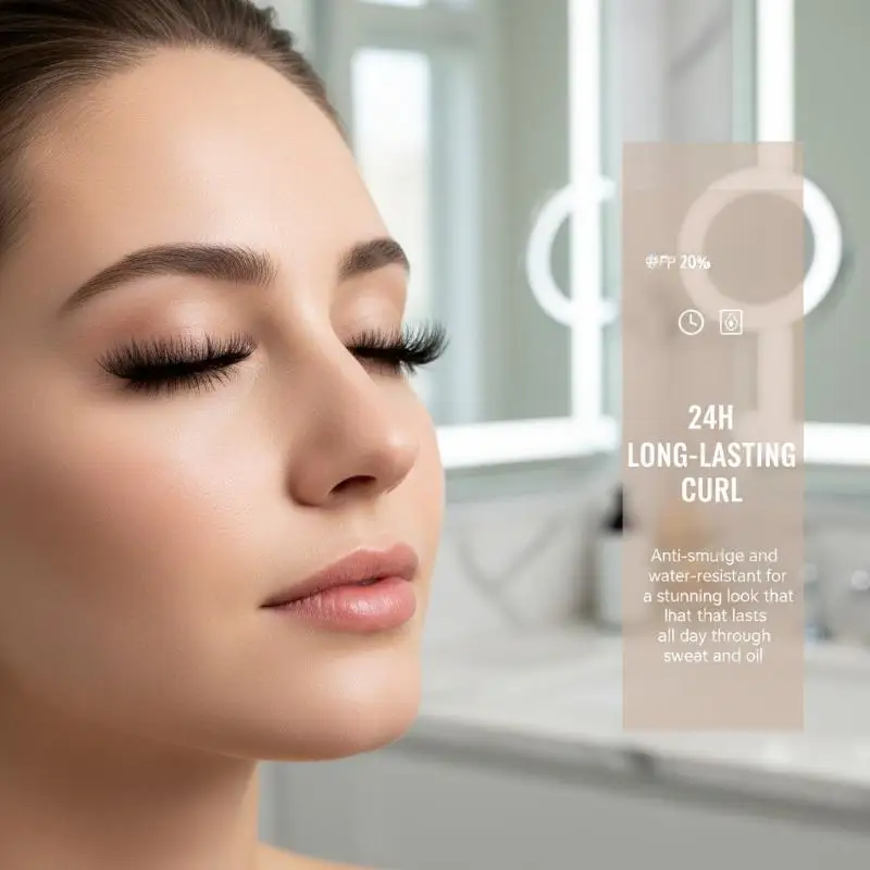 Long Lasting Waterproof Eyelash Primer and Mascara for Thick Slim Curl Volumizing Effect for Photoshoots Makeup