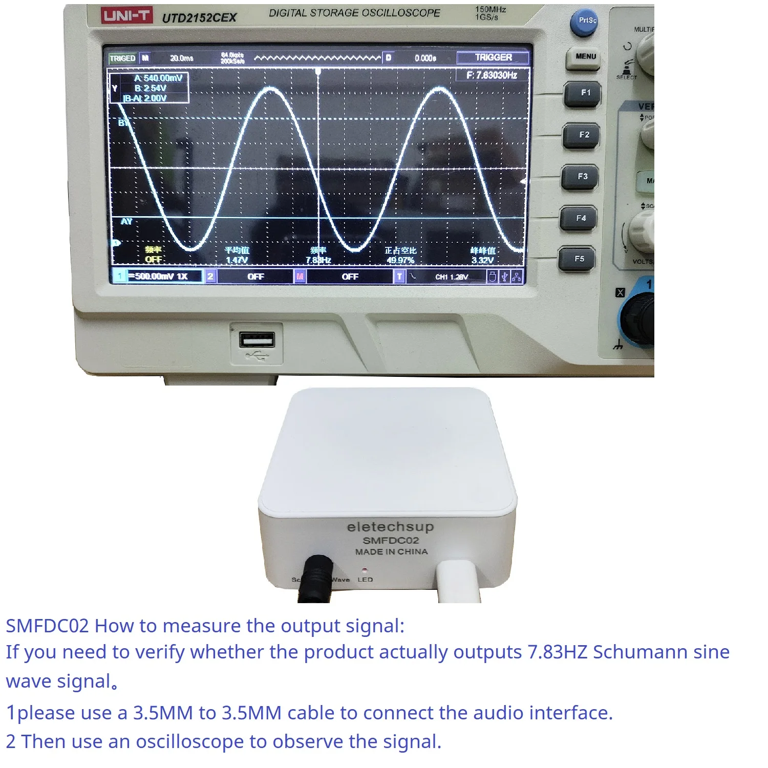 Rugged Case Schumann Wave Generator 7.83Hz  Ultra Low Frequency Pulse Generator Precise Frequency Schumann Resonator Helps Sleep