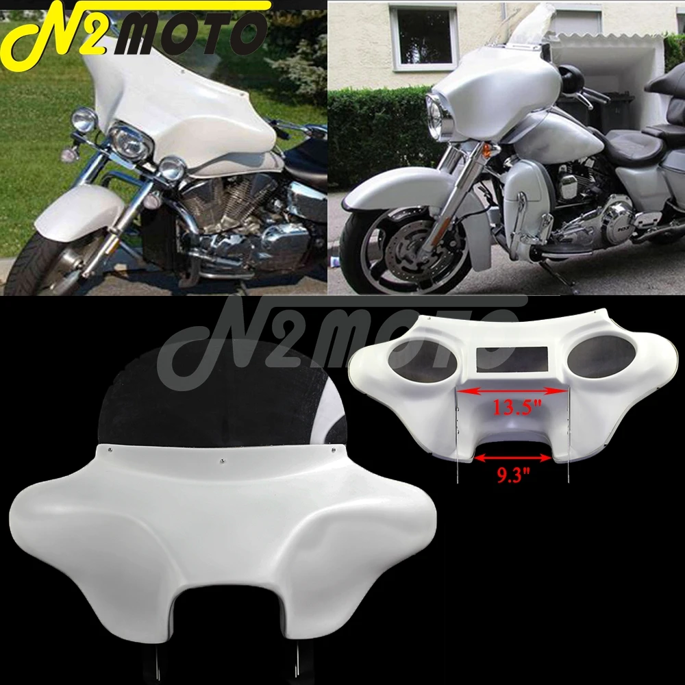 Głośniki 6 "x 9" odłączana owiewka reflektora w kształcie skrzydła nietoperza dla Harley Touring FLHR Road King EFI niestandardowe FLHRS Classic FLHRC CVO Rescue