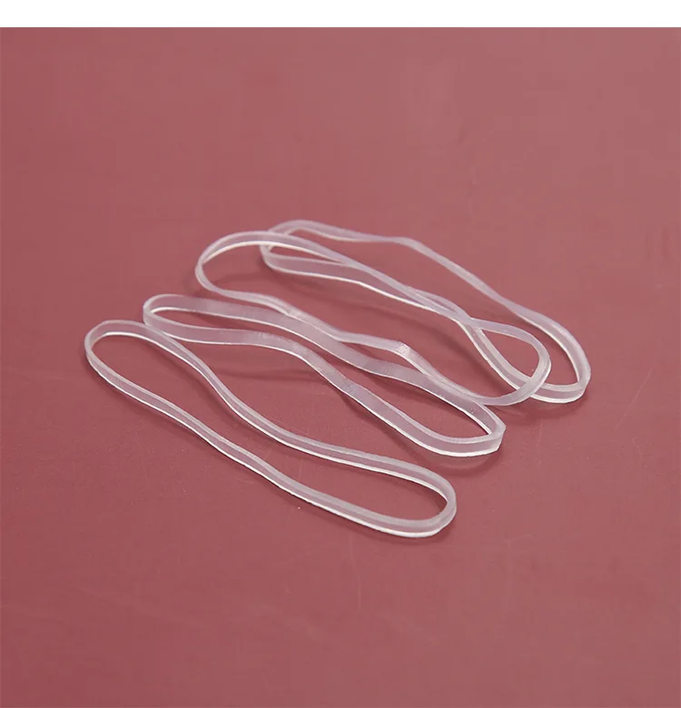 Hohe Elastizität, transparentes Silikon-Gummiband, transparente Mini-Haargummis für DIY-Aufbewahrung, Kinderfrisur, Pferdeschwanz, Dreadlock – Detail 10