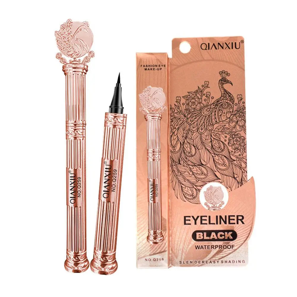 Crayon Eyeliner Liquide Noir, Waterproof, vaccage Rapide, Longue Durée, Taches Oculaires, Cosmétique, Crayon Eyeliner Vert, Doublure Naturelle, G7E2, 1Pc, 256