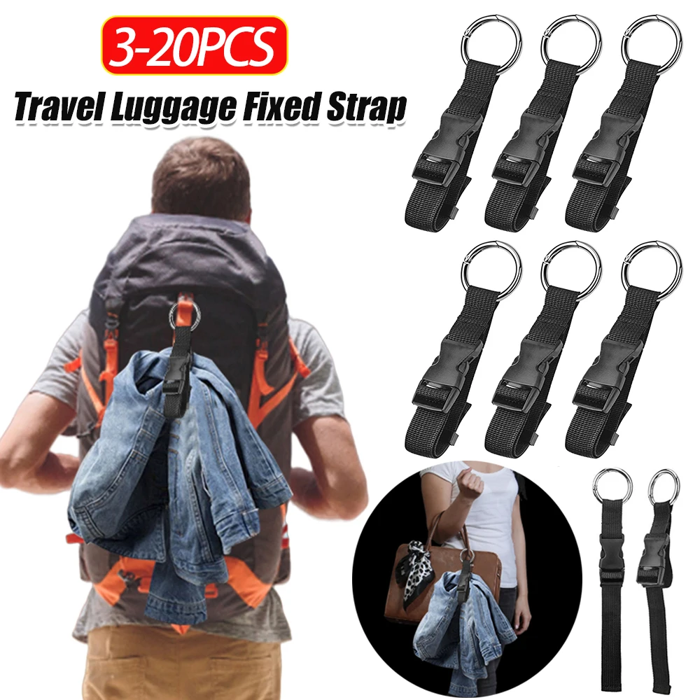 Travel Luggage Fixed Strap with Release Buckle Backpack External Strap Anti-Theft Backpack Jackets Gripper for Carry On Bags