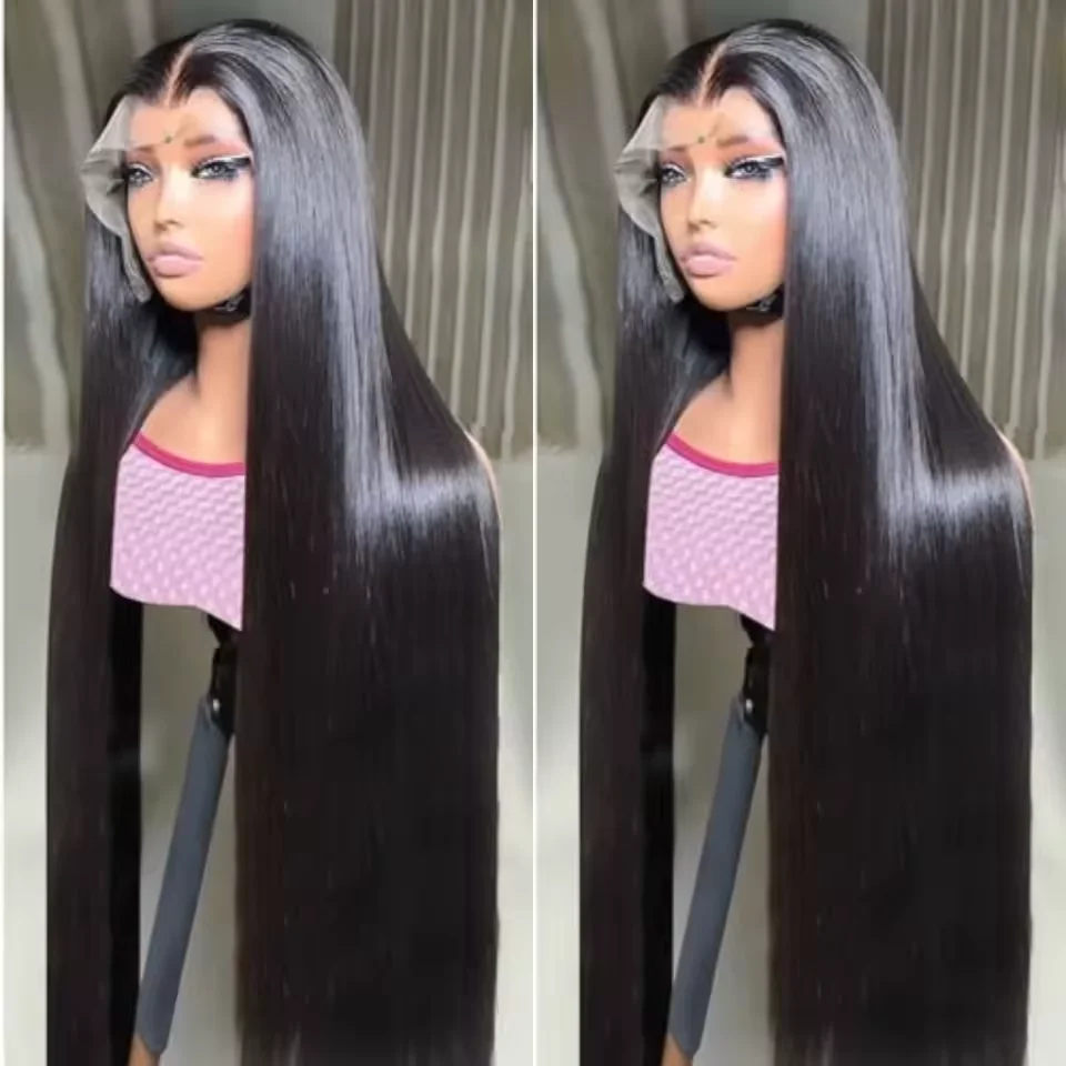 5x5 HD Lace Closure Wigs Human Hair Straight Closure Wigs Human Hair Pre Plucked  Straight Wigs For Women with Baby Hair 26 Inch