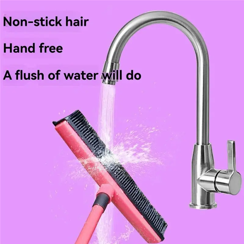 J1UL1N Pet Carpet Hair Removal Broom Pet Hair Removal Broom Multifunctional Cleaning Tool Floor Brush Cleaning