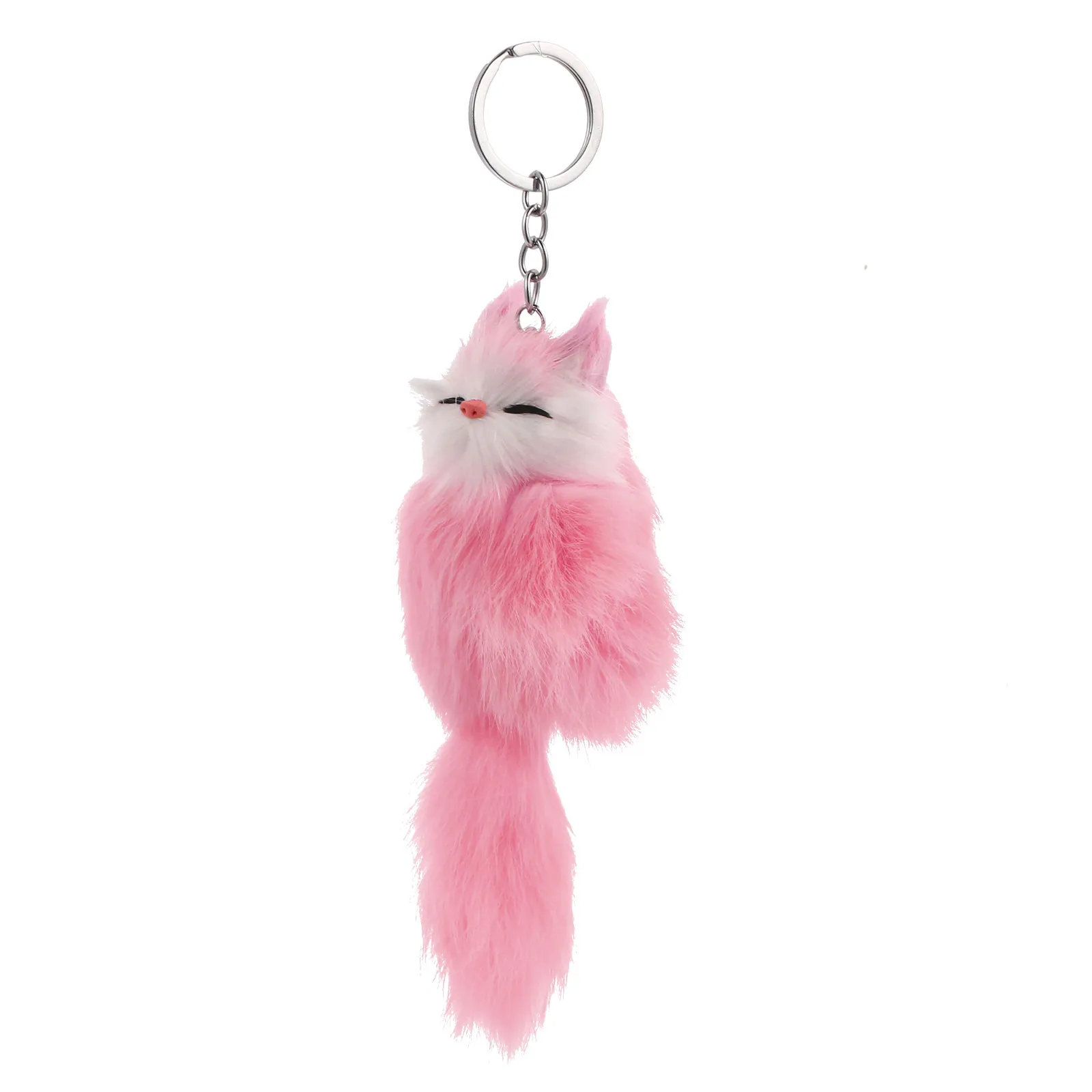 

1Pcs Premium Fox Keychain Lovely Bag Hanging Pendant Versatile Key Decor Ideal Gift for Friends Family Key Ring Ornament