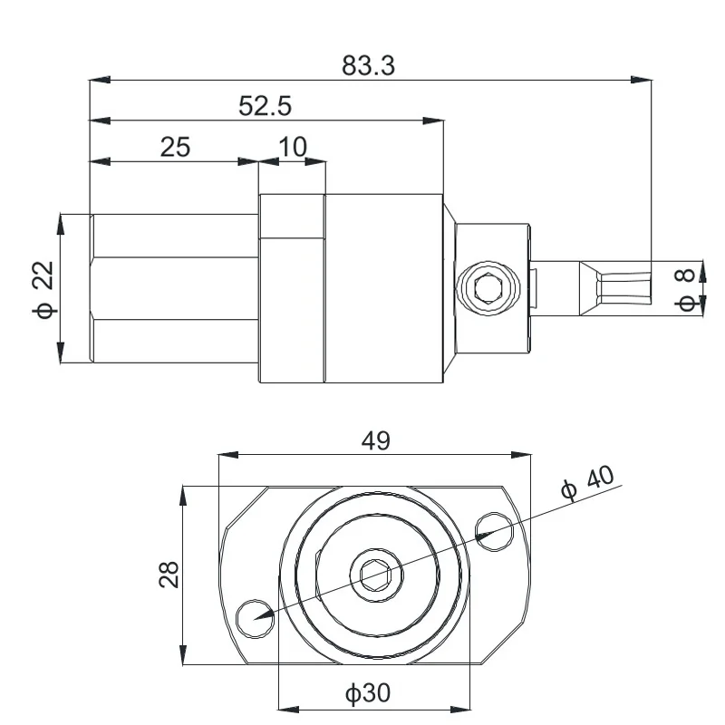 STAR20# back axis rotarypunching tool holder