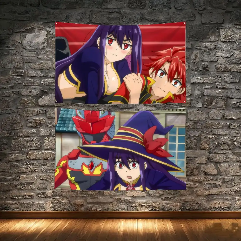 Fantasy Anime R-Red Ranger in Another World Flags Tapestry Creative Pattern Photo Living Room Wall Art Party Outdoor Decor