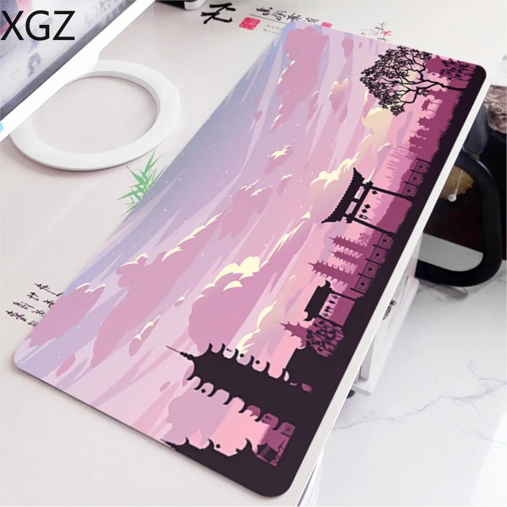 XXL Inari Torii Large MousePad Pink Mousepad Mouse Mat for Computer Gaming Laptop Desk Carpet Keyboard Pads Table Mat 900x400mm