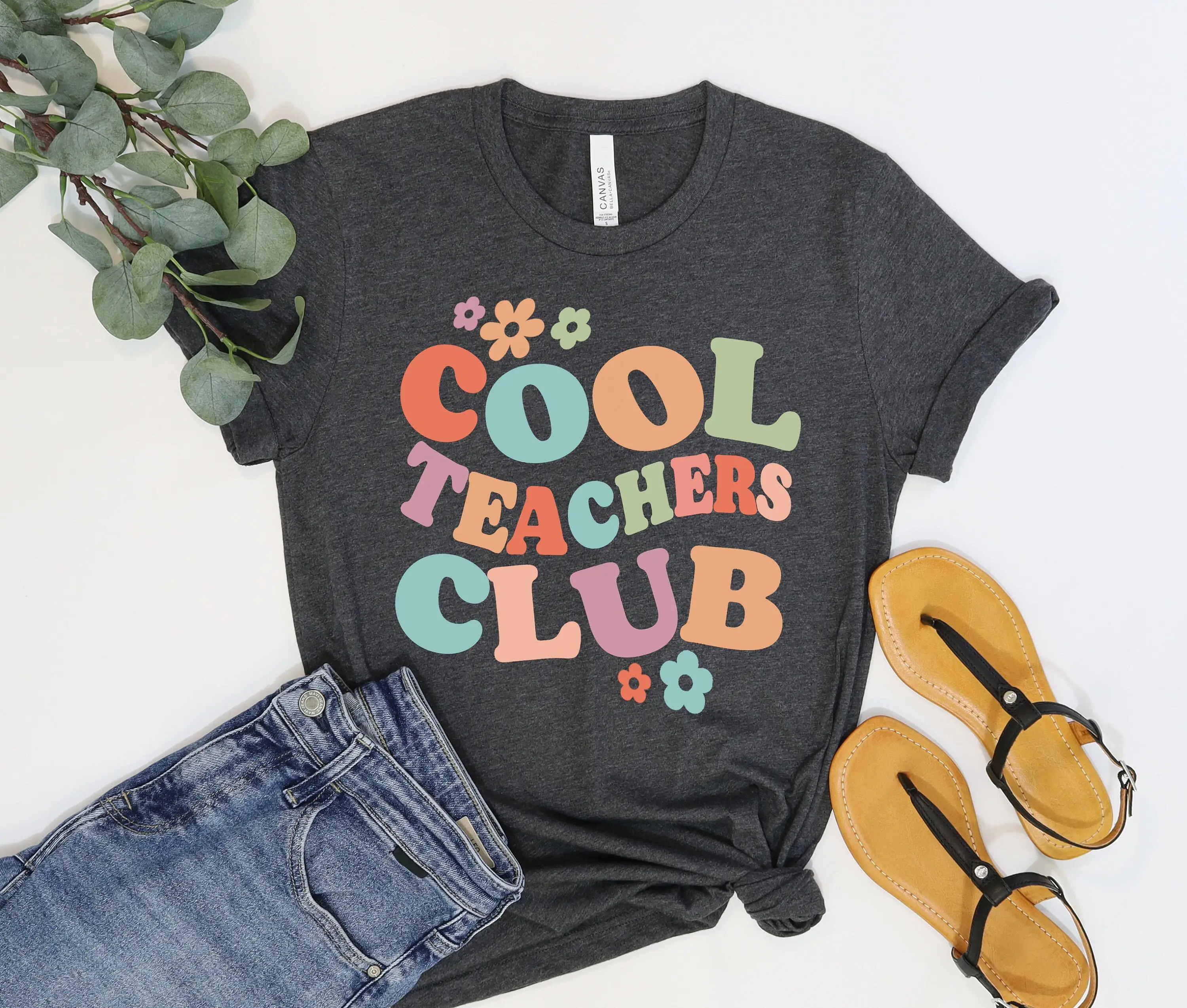 

Футболка Cool Teachers Club Groovy Classroom Cute Teacher Life S