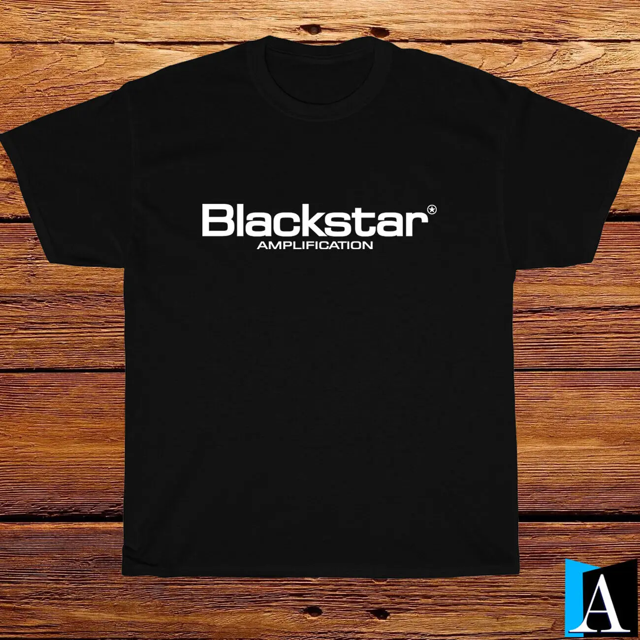 New Shirt Blackstar Amplification Music Logo Black/Grey/Navy T-Shirt Size S-3XL