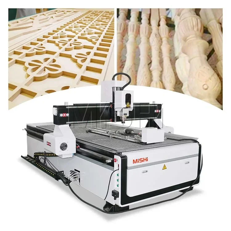 4 Axis 1325 3d Cnc Router 1300*2500mm Vacuum Table Woodworking Nesting Cnc Router Machine