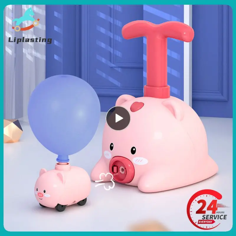 

New Balloon Car Toys for Babies Kids Educational Air Power Balloon Car Launch Tower Puzzle Toy For Children Gift