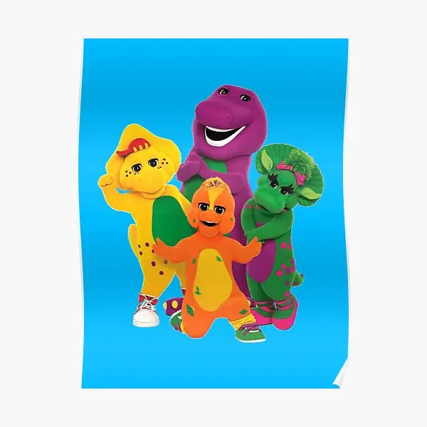 Настенная картина Барни, настенная живопись, смешная комната, современное винтажное украшение для дома, Декор, рисунок без рамки