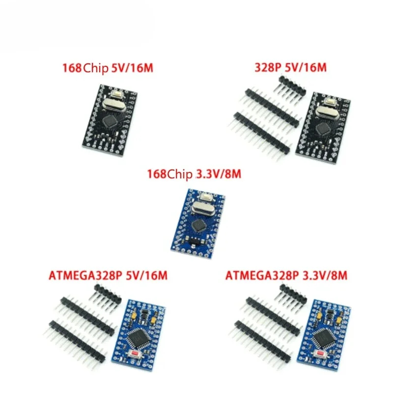 

50PCS Pro Mini Improved ATMEGA328P/168 Chip 5V/16M 3.3v /8M Electronic Blocks for Arduino