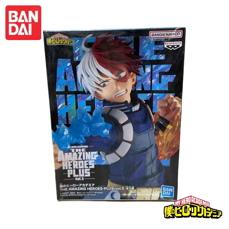 

In Stock Bandai Banpresto My Hero Academia Todoroki Shoto Merchandise Action Figure The Amazing Heroes Plus-Vol.5 Figurine