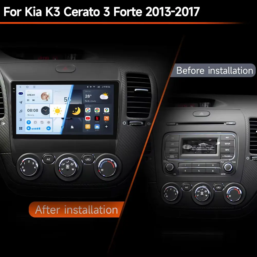 2 Din أندرويد 15 راديو السيارة Carplay لكيا بيكانتو الصباح 2 2011 2012 2013 2014 2015 2016 مشغل وسائط متعددة الملاحة DVD رئيس #2