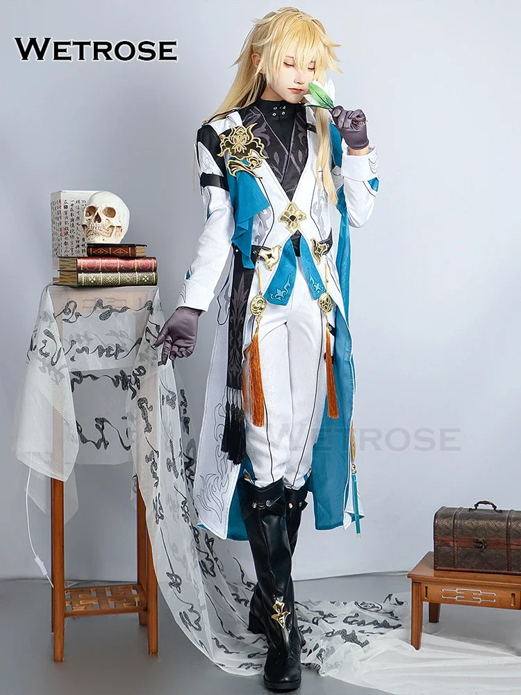 【Wetrose】In Stock Luocha Honkai Star Rail Luo Cha Cosplay Costume Game Лоча Halloween Full Set Wig Shoes