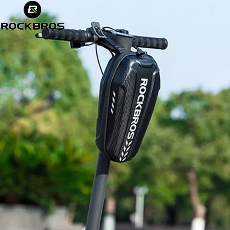 Bolsa Universal para Bicicleta ROCKBROS, Bolsa Portátil para Manillar de Scooter Eléctrico, Envío Local, Bolsa de Ciclismo Ultraligera de Carcasa Rígida, Resistente al Agua, Accesorio para Bicicleta