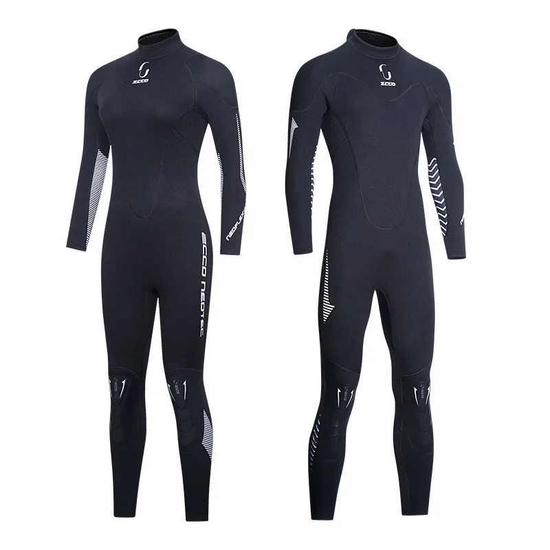 ZCCO 3mm Diving Suit Men's One Piece Warm Surfing Diving Suit Women's Long Sleeve Cold proof Winter Swimming Pants  diving suit