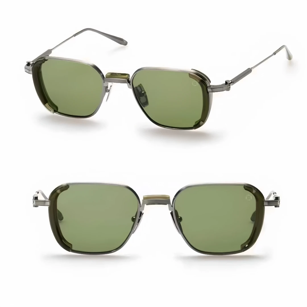 

New Fashion Trend Luxury Vintage Sunglasses AKS-513D Eclipse Ultralight Titanium UV400 Retro Square Style Unisex 3A+ Top Quality