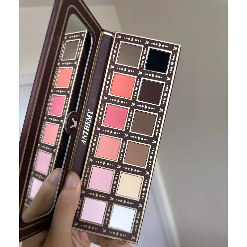 Anthemy Backlight Butterfly 12-Color All Matte Eye Shadow Palette Long-Lasting Eye Shadow Palette Waterproof Makeup Cosmetics