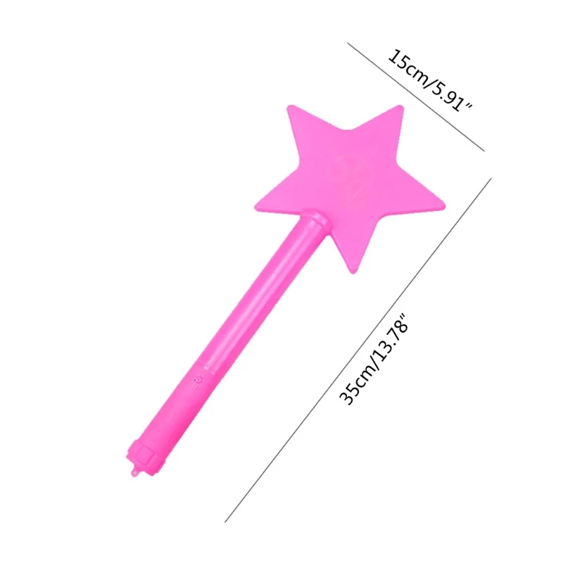 Light Up Stick Wand Toy LED Sparklers with 3 Light Modes Star Shape Flashing Sticks for Wedding Birthday Party