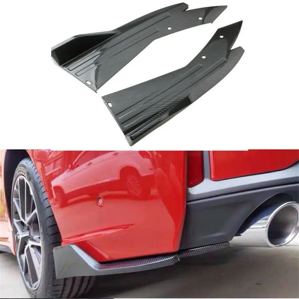 

For Ford Fusion Rear Bumper Lip Side Splitter Diffuser Spoiler Kit Carbon Fiber United States