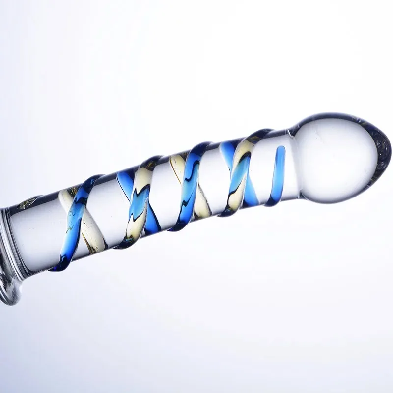 Vibrador de cristal de vidro anal plug brinquedo sexual lésbica estimulação do clitóris vaginal vara produto sexual suave para masturbação feminina