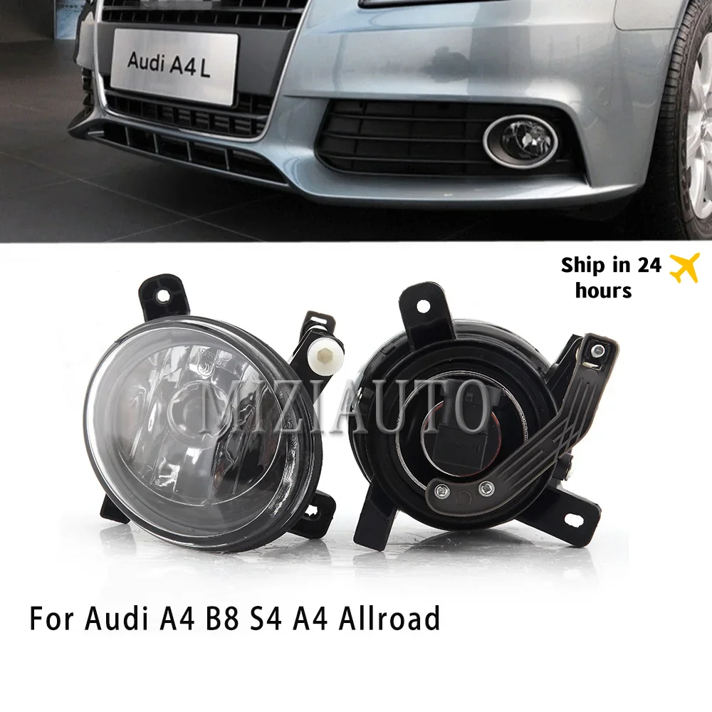 Fog Lights Headlights for Audi A4 B8 S4 A4 Allroad 2008 2009 2010 -2015 LED Car-styling Fog Lamp LED Bulbs Foglights Car Parts