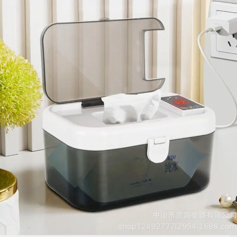 L38E Portable USB Baby Wipes Heating Device Safe PP Construction for Travel Use